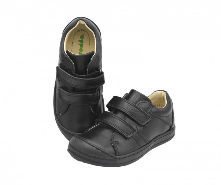 Froddo Luka Boys Black Leather School Shoes