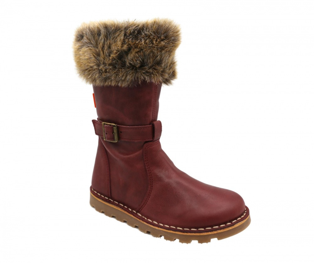 Petasil Zara Leather Boots Bordo - Happy Feet BoutiqueHappy Feet Boutique