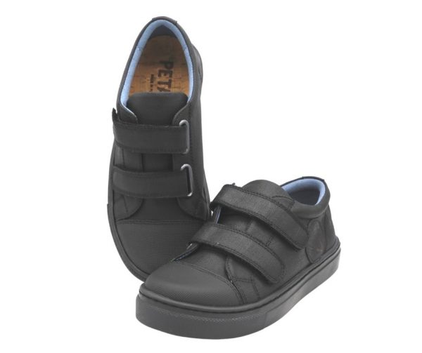 Petasil Vose Eco Friendly Black School Shoes